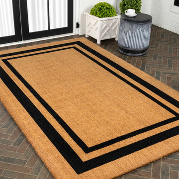 Blaire Modern Classic Double Border Area Rug